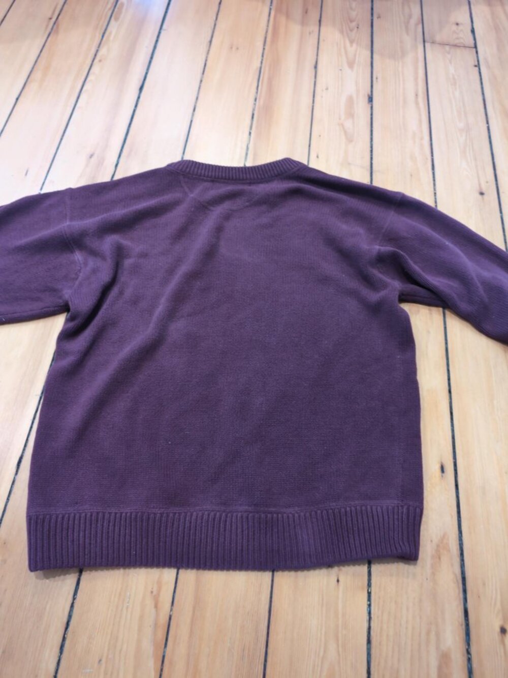 Eddie Bauer Burgundy Pullover 90s Crewneck Sweater - Picture 5 of 6